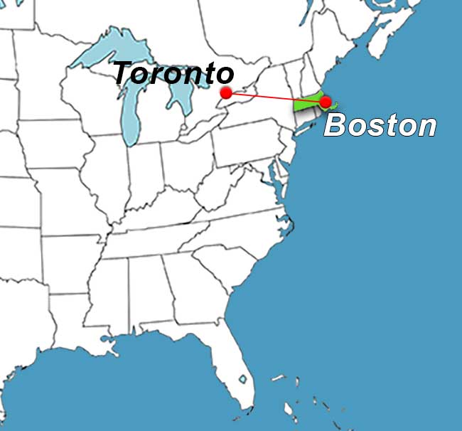 charter flights from Toronto Billy Bishop to USA